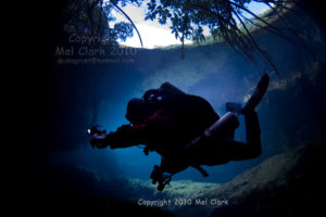 Matt on rEvo Cenote Manati