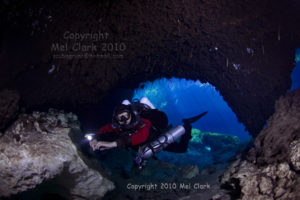 Matt on rEvo Cenote Manati