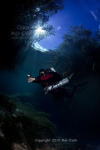 Matt on rEvo Cenote Manati